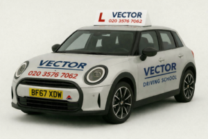 Vector Driving School Mini Cooper car